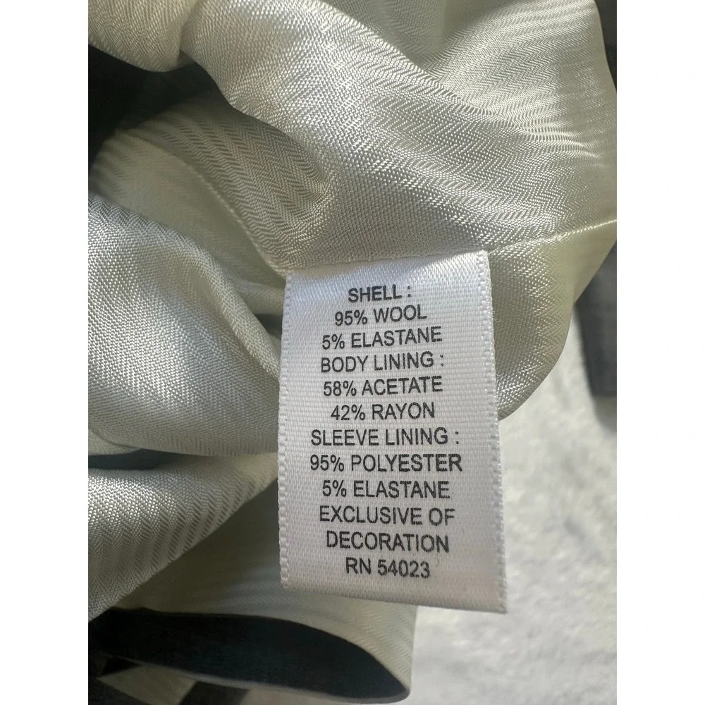 NWT BANANA REPUBLIC Women Stretch Wool Career Blazer size 6 Fully Lined 2 Button